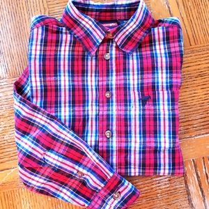 Wrangler boys button up shirt, size 8